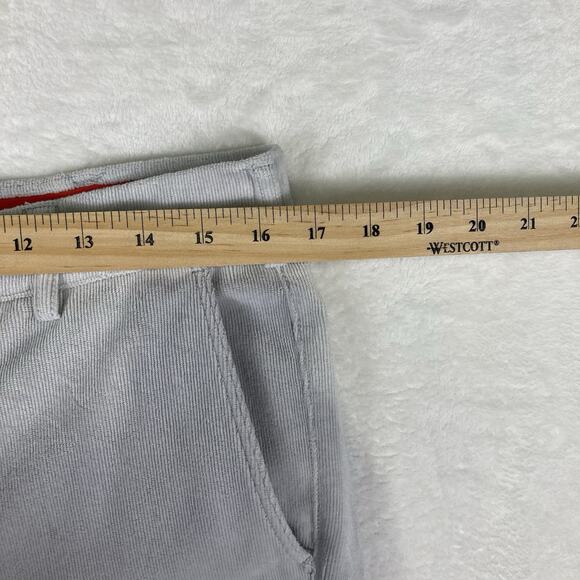 Redvanly Mens M Preppy Collins Pull On Corduroy Pants Gray Golf Business Casual - Picture 10 of 11